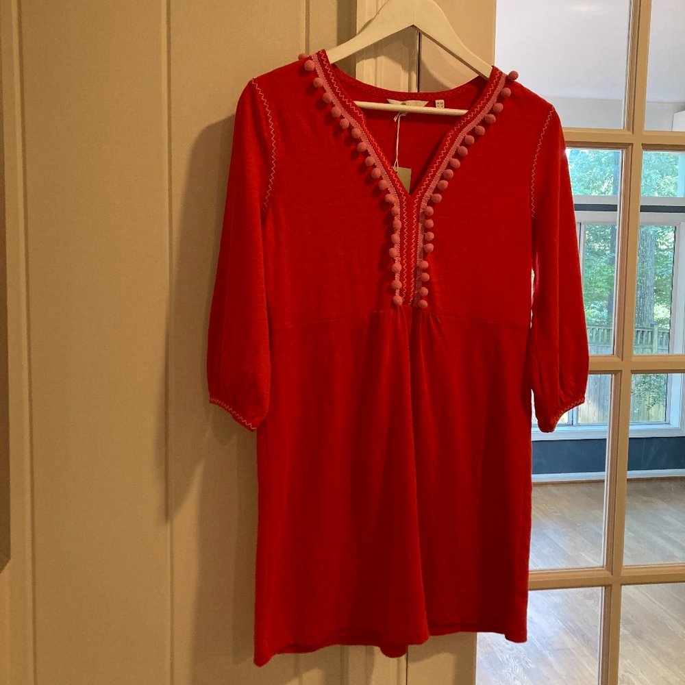 Boden Carina Jersey Tunic Dress. Size 6P NWT